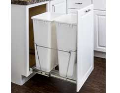 50 Quart Double pullout waste container